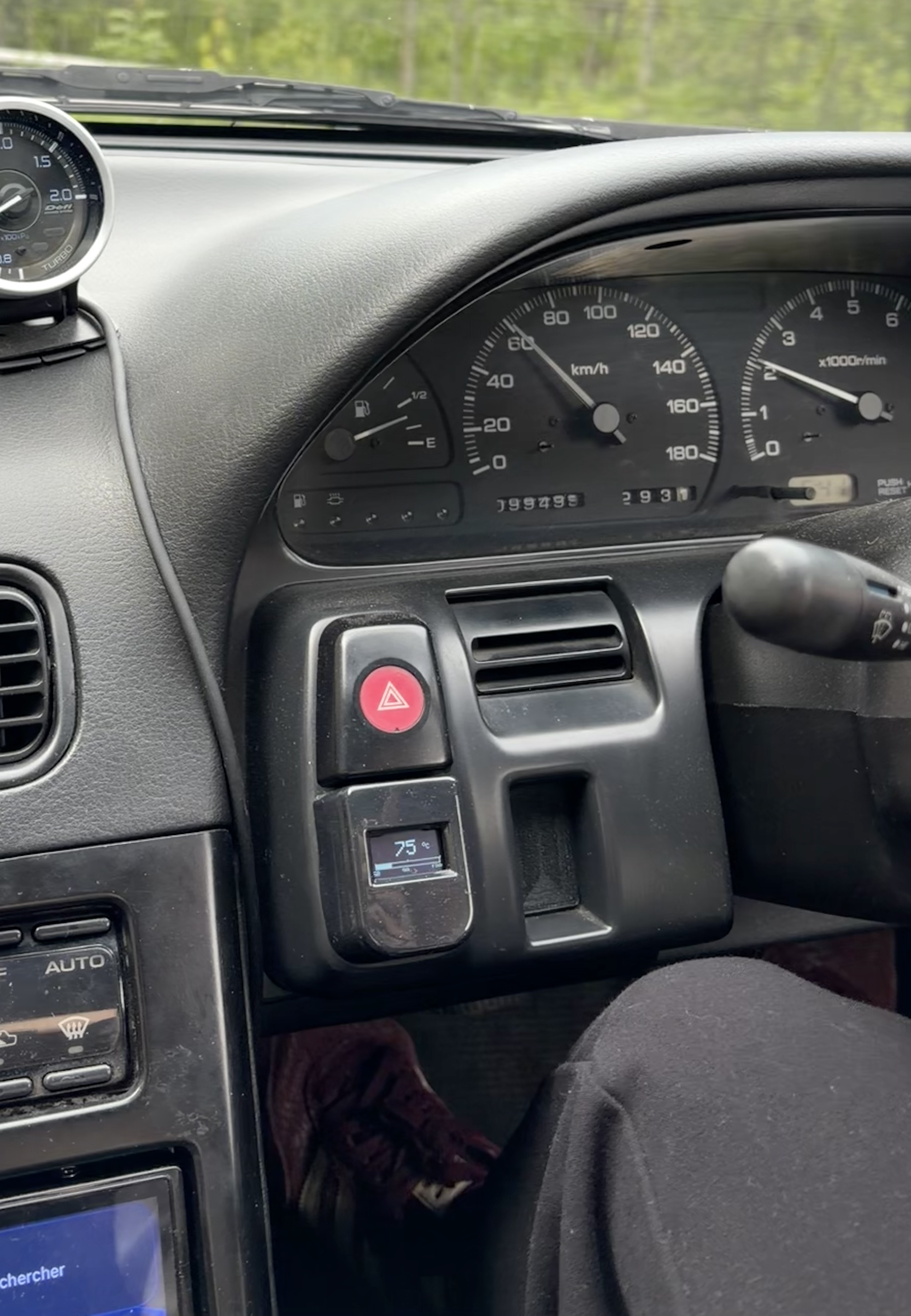 Installed in Nissan S13 dashboard